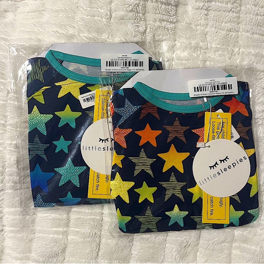 🌙⭐️ Little Sleepies Cresent Zip Jammies 🌙⭐️